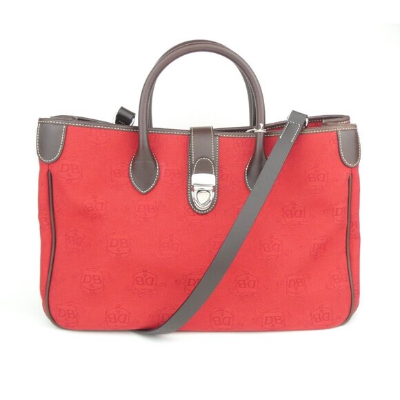Dooney & Bourke Red Donegal Crest Double Handle Tote w/ Accessories NWT - Picture 1 of 16